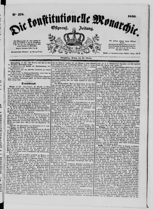 Die konstitutionelle Monarchie vom 18.10.1850