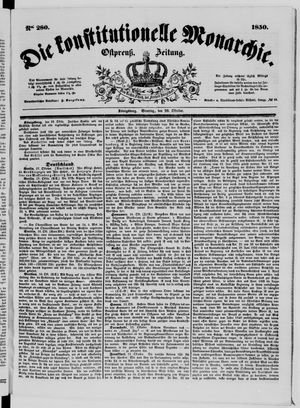 Die konstitutionelle Monarchie on Oct 20, 1850