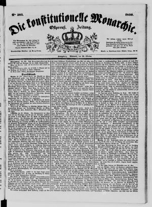 Die konstitutionelle Monarchie on Oct 23, 1850