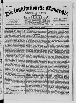 Die konstitutionelle Monarchie on Oct 29, 1850