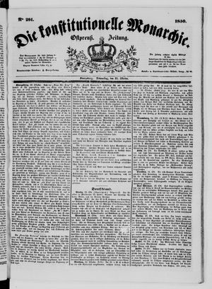 Die konstitutionelle Monarchie on Oct 31, 1850