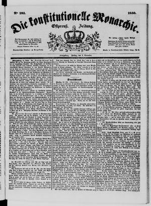 Die konstitutionelle Monarchie vom 01.11.1850