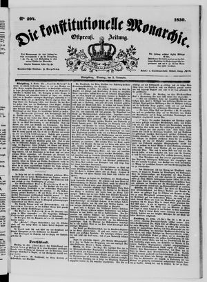Die konstitutionelle Monarchie vom 03.11.1850