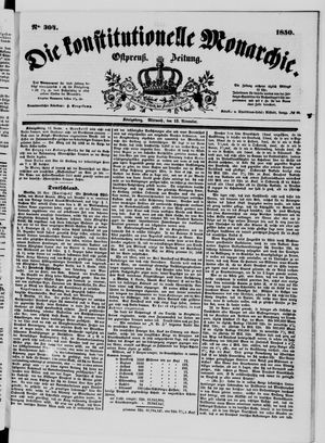 Die konstitutionelle Monarchie vom 13.11.1850