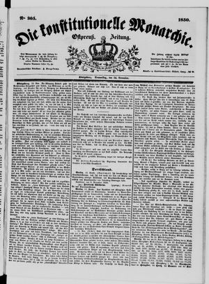 Die konstitutionelle Monarchie on Nov 14, 1850