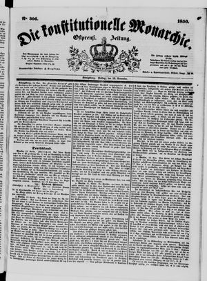 Die konstitutionelle Monarchie vom 15.11.1850