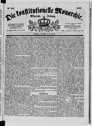 Die konstitutionelle Monarchie on Nov 23, 1850