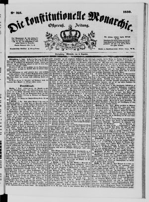 Die konstitutionelle Monarchie on Dec 4, 1850