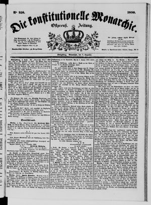 Die konstitutionelle Monarchie vom 07.12.1850
