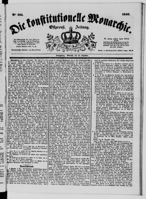 Die konstitutionelle Monarchie on Dec 11, 1850