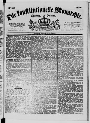 Die konstitutionelle Monarchie vom 12.12.1850