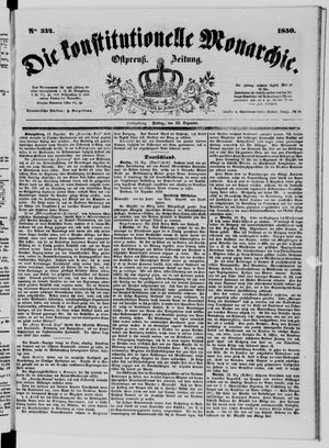 Die konstitutionelle Monarchie vom 13.12.1850