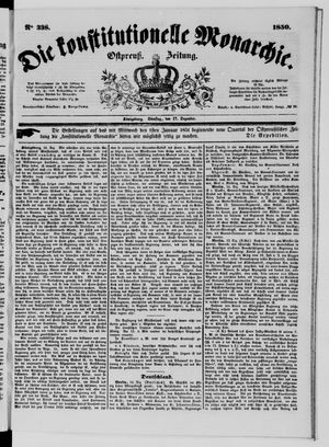 Die konstitutionelle Monarchie vom 17.12.1850