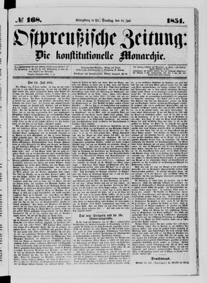 Ostpreußische Zeitung on Jul 15, 1851