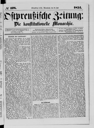 Ostpreußische Zeitung vom 26.07.1851