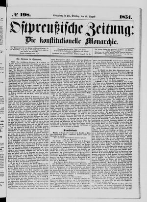Ostpreußische Zeitung vom 19.08.1851