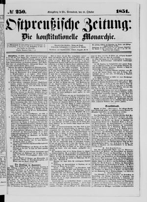 Ostpreußische Zeitung vom 18.10.1851