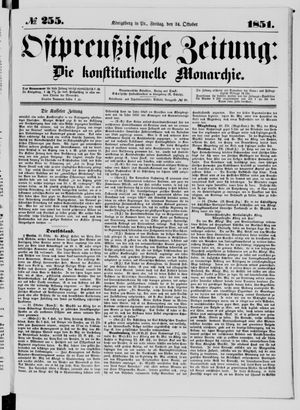 Ostpreußische Zeitung vom 24.10.1851