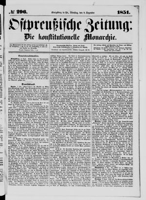 Ostpreußische Zeitung on Dec 9, 1851