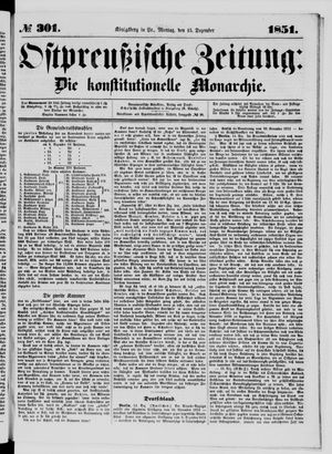 Ostpreußische Zeitung vom 15.12.1851