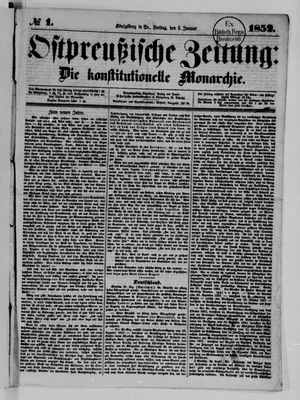 Ostpreußische Zeitung vom 02.01.1852