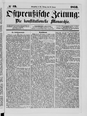 Ostpreußische Zeitung on Jan 23, 1852