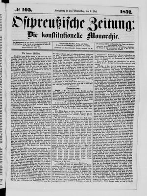 Ostpreußische Zeitung vom 06.05.1852