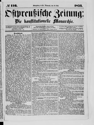 Ostpreußische Zeitung vom 19.05.1852