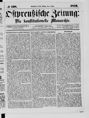 Ostpreußische Zeitung vom 04.06.1852