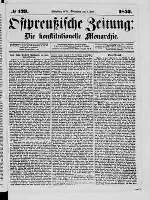 Ostpreußische Zeitung vom 05.06.1852