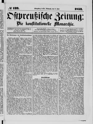 Ostpreußische Zeitung vom 09.06.1852