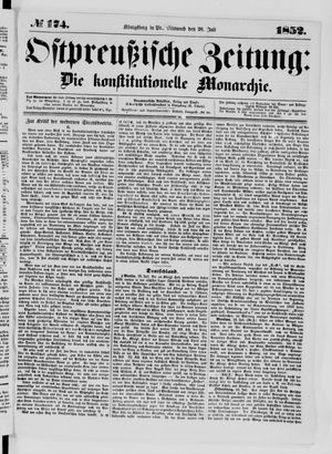 Ostpreußische Zeitung vom 28.07.1852