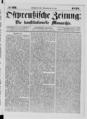Ostpreußische Zeitung vom 31.07.1852