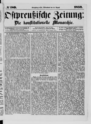 Ostpreußische Zeitung on Aug 14, 1852