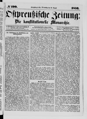 Ostpreußische Zeitung vom 26.08.1852