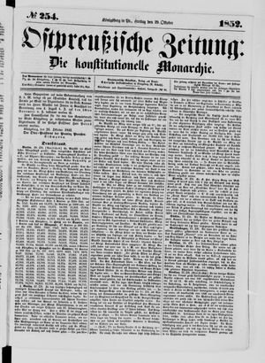 Ostpreußische Zeitung vom 29.10.1852