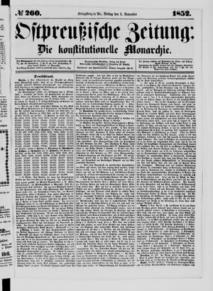 Ostpreußische Zeitung vom 05.11.1852