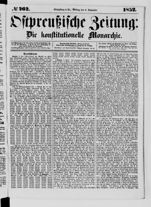 Ostpreußische Zeitung vom 08.11.1852