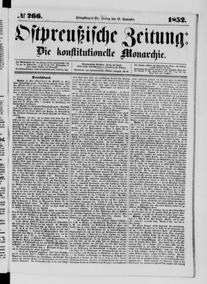 Ostpreußische Zeitung on Nov 12, 1852