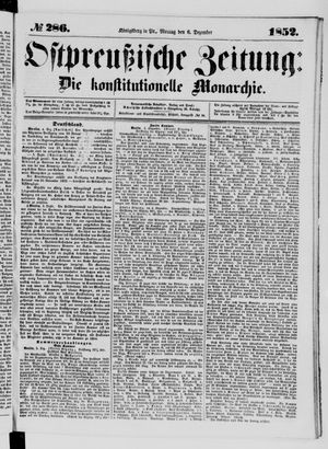 Ostpreußische Zeitung vom 06.12.1852
