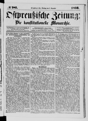 Ostpreußische Zeitung vom 07.12.1852
