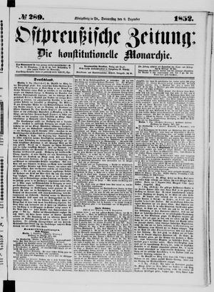 Ostpreußische Zeitung vom 09.12.1852