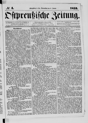 Ostpreußische Zeitung vom 06.01.1853
