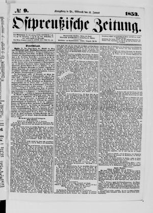 Ostpreußische Zeitung vom 12.01.1853