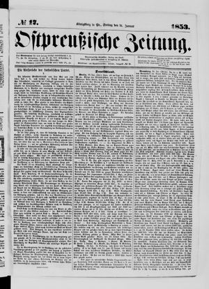 Ostpreußische Zeitung vom 21.01.1853