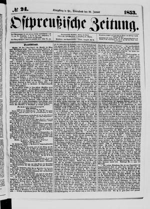 Ostpreußische Zeitung vom 29.01.1853