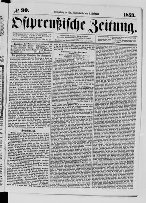Ostpreußische Zeitung vom 05.02.1853