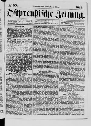 Ostpreußische Zeitung on Feb 11, 1853