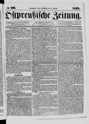 Ostpreußische Zeitung vom 12.02.1853