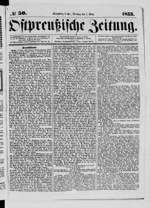 Ostpreußische Zeitung vom 01.03.1853